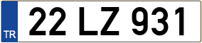 Truck License Plate